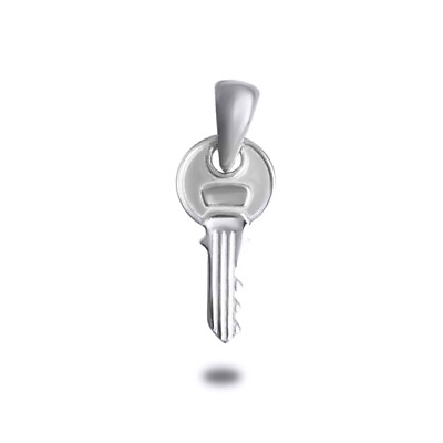 #ad Silver Key Pendant Necklace $35.99