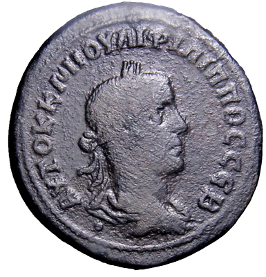 #ad Philip II. Seleucis and Pieria. Tetradrachm. 248 AD. Antioch. Roman Coin w COA $73.04