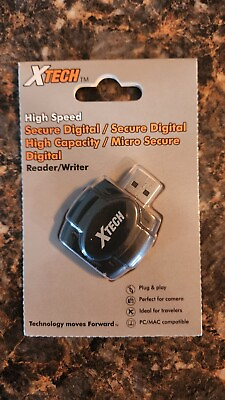 #ad XTech Secure Digital Card Reader Writer for SD SDHC Micro SD $4.97
