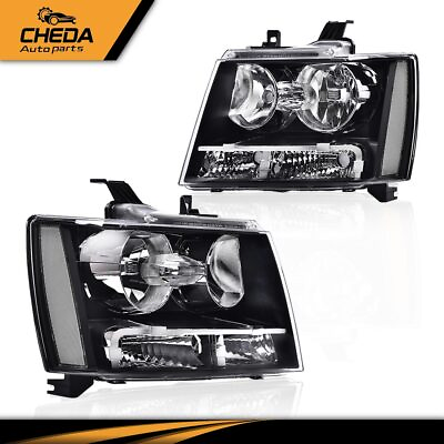 #ad Corner Lamp Headlight Left Right Pair Fit For 2007 14 Chevy Tahoe Suburban 1500 $73.57