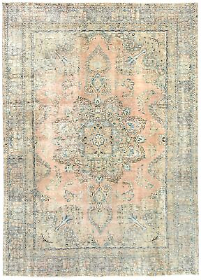 #ad Floral Classic Semi Antique Distressed 6X9 Vintage Oriental Rug Farmhouse Carpet $684.00