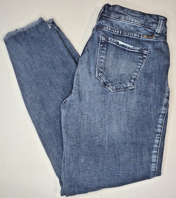#ad Kancan Jeans Womens sz 7 28x27 Estilo Mid Rise Dark Wash Skinny Stretch Pocket $9.94