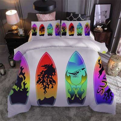 #ad Unique skateboard3D Print Duvet Quilt Doona Covers Pillow Case Bedding Sets AU $102.22