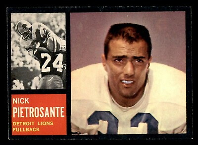 #ad 1962 Topps Football #52 Nick Pietrosante EX MT *d3 $14.00