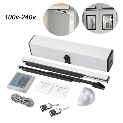 #ad Automatic Electric Swing Door Opener Sliver 150kg 330lb w Remote Controller $219.00