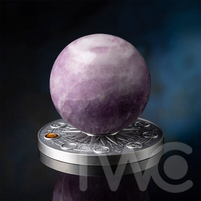 #ad Mercury Solar System 2 oz Antique finish Silver Coin 10 Cedis Ghana 2024 $249.95