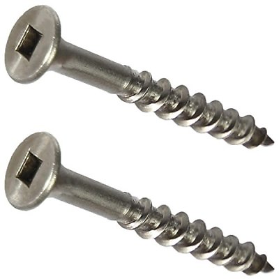 #ad #6 Stainless Steel Deck Screws Square Drive Wood and Composite Decking All Sizes $95.68