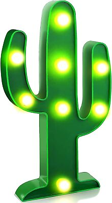 #ad YiaMia LED Night Light LED Cactus Light Table Lamp Light for Kids#x27; Room Bedroom $16.31
