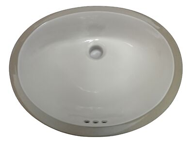 #ad Proflo PF1512UWH Undermount Oval Bathroom Sink in White Finish $85.62