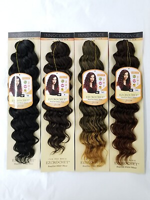 #ad Iamp;I Hair Innocence EZCROCHET Water Wave Crochet Braiding Hair Spectra 18quot; $9.95