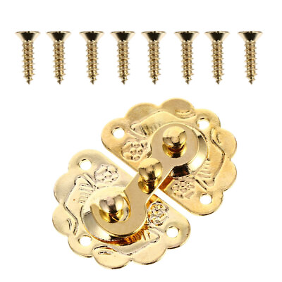 #ad 5 Pcs Swing Clasp Iron Lace Buckle Good Texture Lock Accessories $6.98