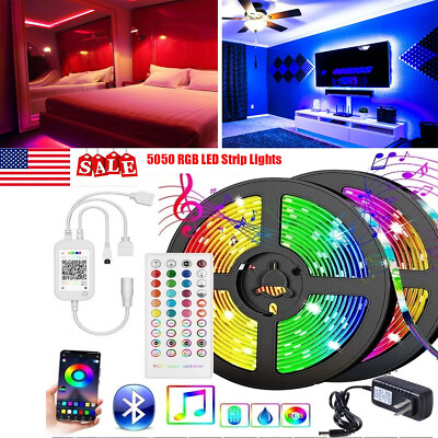 #ad LED Strip Lights 10M RGB Colour Changing Tape Cabinet Kitchen TV Bar Boat $35.24