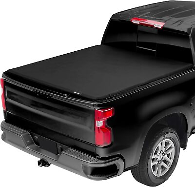 #ad new Sierra 1500 5.8ft Quad fold Soft Tonneau Cover Truck Bed 2019 2023 Silverado $175.99