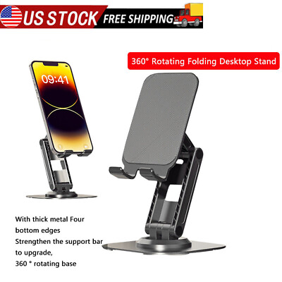 #ad Desk Mobile Phone Holder Stand Tablet Holder Table Cell Foldable Extend Support $9.91