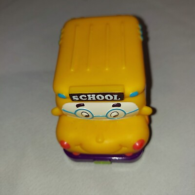 #ad RARE My B Toys Yellow Bus Gus Mini Pull Back School Bus 3.25quot; Baby Toddler Toy $12.97