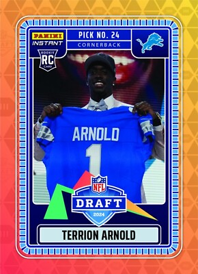 #ad 2024 Panini Instant NFL Terrion Arnold Draft Night SP Rookie Card **Pre Sell** $7.48