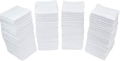 #ad 79171 Terry Towel Cleaning Cloths Pack of 50 Standard White 12quot;X12quot; $40.22