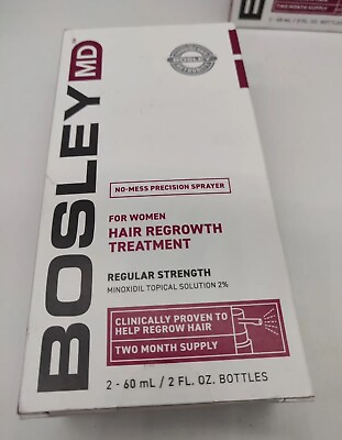 #ad Bosley MD For Women Hair Regrowth Treatment 2 month supply Exp 03 2024 $9.27