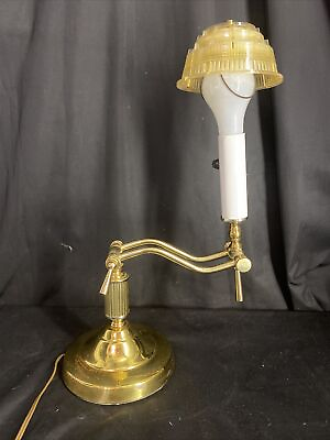 #ad Brass Table Lamp Student Desk Lamp Piano Light Adjustable With Shade $17.99