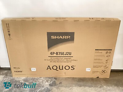 #ad Sharp 4P B75EJ2U Aquos 75quot; 4K LCD Digital Signage Display HDR $1095.00