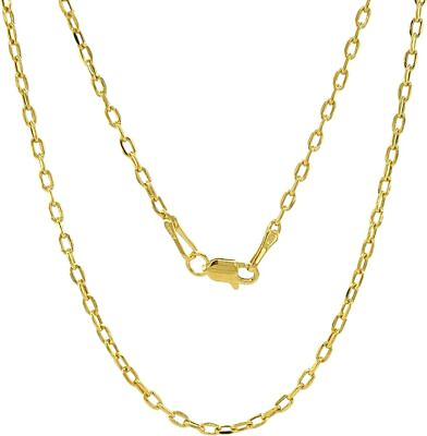 #ad 10k gold necklace link chain with lobster clasp 1.75mm $115.99