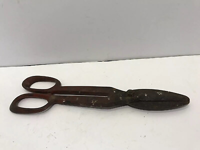 #ad Antique Primitive 11quot; Wrought Iron Shears Scissors Snip Farm Tool $32.95