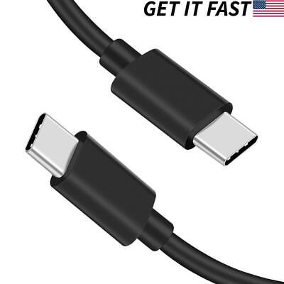 #ad 5 Pack 3FT USB C to USB C Fast Charging amp; Data Cable Type C Quick Charge Black $8.59