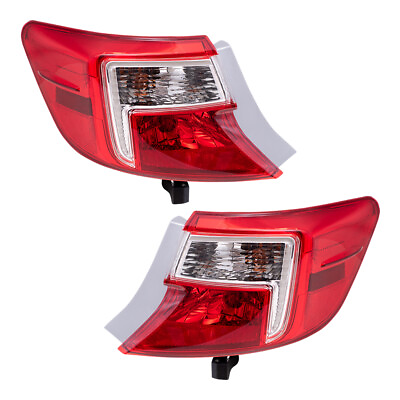 #ad Fits Toyota Camry 12 14 Set of Taillights Tail Lamps Quarter Panel Mounted $108.10