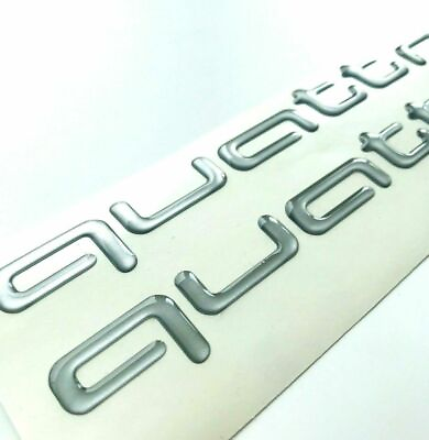 #ad Quattro Logo Front Rear Badge Emblem Fr Audi A3 A4 A5 A6 A7... $18.71
