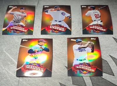 #ad 5 Target Exclusive Baseball Cards 1 5 2010 Topps Chrome Robinson Mantle more $4.99
