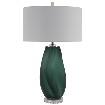 #ad Uttermost 1 Light Esmeralda Green Glass Table Lamp 28278 $407.00
