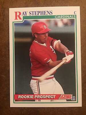#ad Ray Stephens 743 Rookie Prospect Score 1991 MLB Baseball Trading Card $1.50