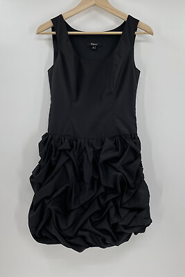 #ad Junior#x27;s Express Cocktail Dress Size 0 Black Ruffles $10.19