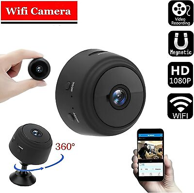 #ad Mini Wireless Hidden Spy Camera Wifi IP Home Security 1080P HD Night Vision Cam $7.99
