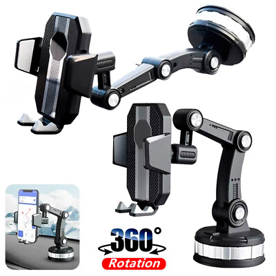 #ad 360°Universal Car Mount Phone Holder Stand Dashboard Windshield For Cell Phone $9.49