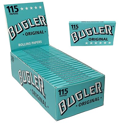 #ad Bugler Rolling Papers SW 115 Leaves Book Box of Pack 24 $34.99
