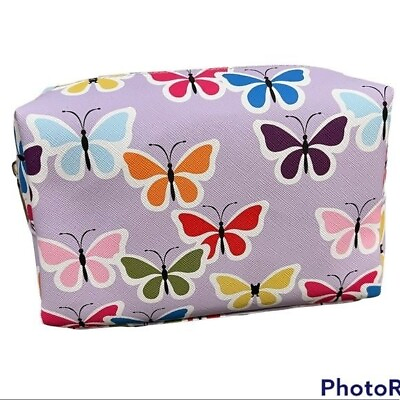 #ad FRENCH BULL NEW BUTTERFLY PURPLE MULTI COLOR BAG $15.39