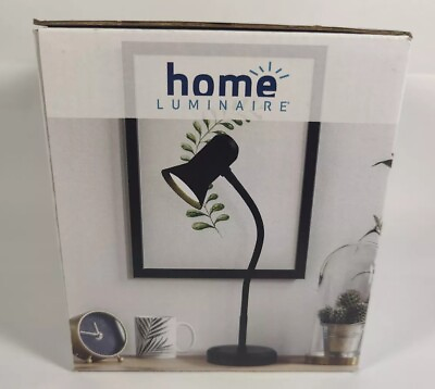 #ad Home Luminaire LED Flexible Desk Lamp Black 5ft cord NEW IN BOX See Pictures $8.00