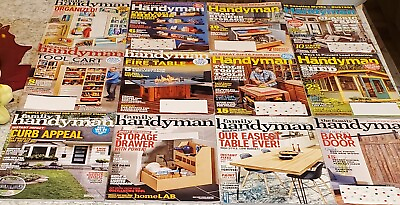#ad The Family Handyman Magazine Lot 12 Issues DIY Home Improvement 2016 2017 2020 $15.99
