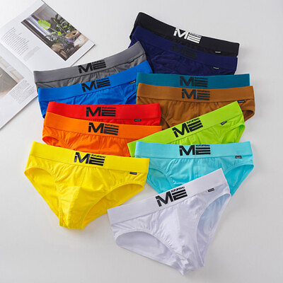 #ad Men#x27;s Cotton Breathable Briefs Underpants Underwear Male Panties Knickers $4.68
