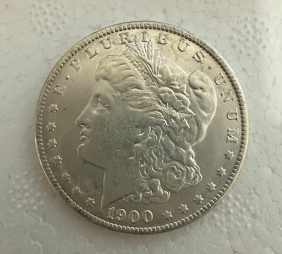 #ad 1900 Morgan Dollar 90% Silver $1 Coin Free shipping $33.98
