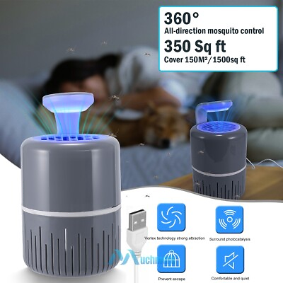 #ad 360° LED Light Electric Mosquito Killer Fly Trap Bug Zapper Insect Pest Control $18.73