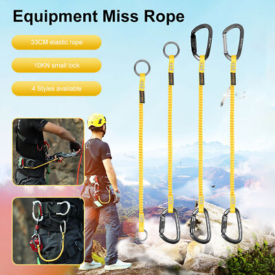 #ad Climbing RopeStatic Rock Climbing Sling Escape Safety Rope Rescue Equipment Rop $9.77