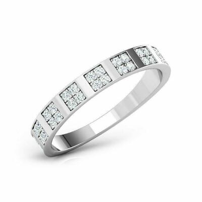 #ad Wedding Women Band 1.50Ct Round Cut Diamond Certified Lab Created 14K White Gold $275.00