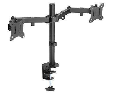 #ad Dual Monitor LED LCD TV Swivel Desk Mount Stand 21 22 23 24 26 27 28 29 30 32quot; $35.95