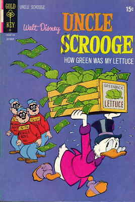 #ad Uncle Scrooge Walt Disney #95 FN; Gold Key October 1971 Lettuce Cover we $9.98