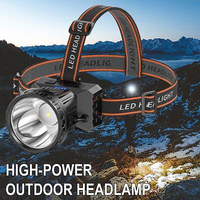 #ad LED Headlamp Miner#x27;s Headlight Lamp Night Fishing Lamp Head Mounted Flashlight $10.90