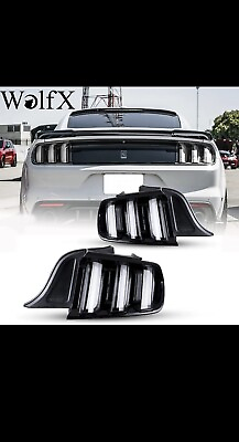 #ad LED Sequential Tail Lights For 15 23 Ford Mustang Shelby GT350 EURO Style Clear $370.00