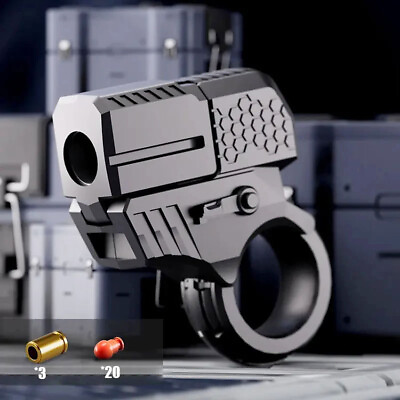 #ad #ad Metal Alloy Gun Folding Hand Adult Toys Fidget Ring EDC Spinner Decompression $7.69