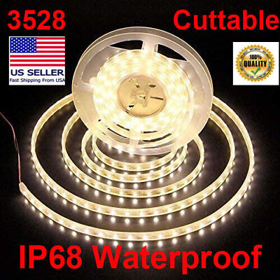 #ad High Quality 3528 SMD Warm White LED Flexible Strip Lights IP68 Christmas Day US $23.99